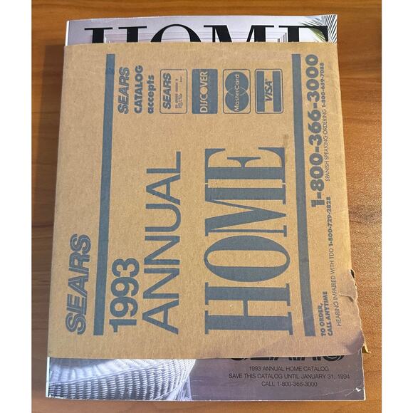 1993 Annual Home Catalog Sears & Roebuck with Original Wrap Good Condition - Picture 1 of 3